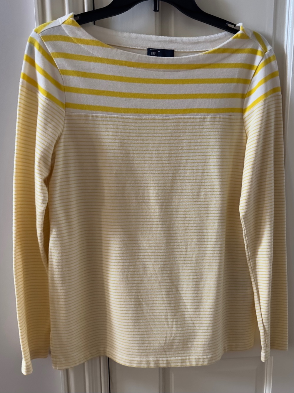 GAP Women's Striped Boatneck Cotton Shirt